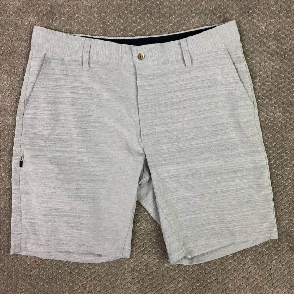 BYLT Kinetic Shorts Men's XL Gray Golf Performance Wear Stretch Premium Basics